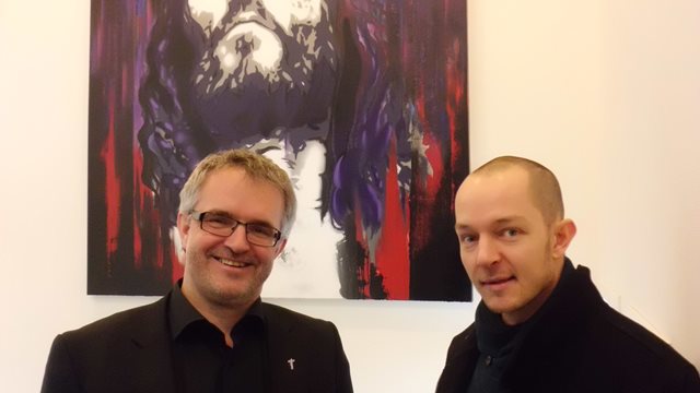 Kristusbilde avduket på Ansgarskolen