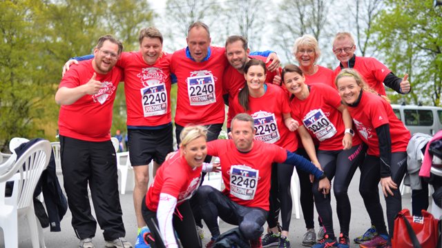 Ansatte fullførte løpet!