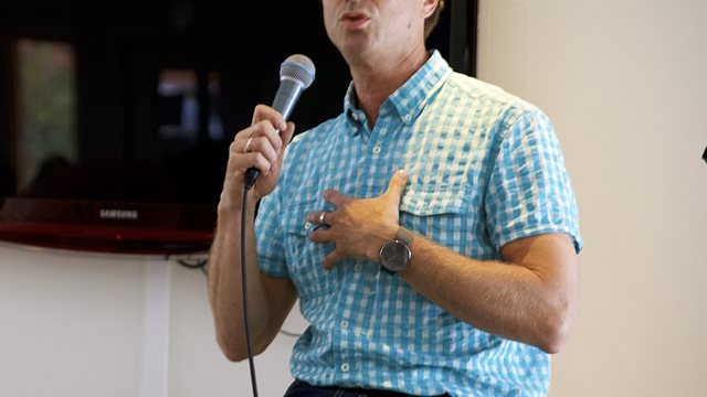 Jan Kjosavik gjestet Gerdas kafé