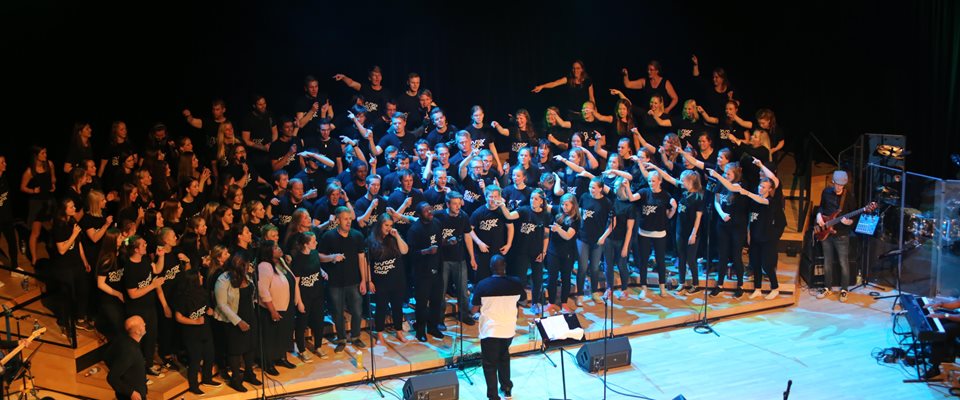 Ansgar Gospel Choirs 20-års jubileumskonsert i konserthuset Kilden i Kristiansand